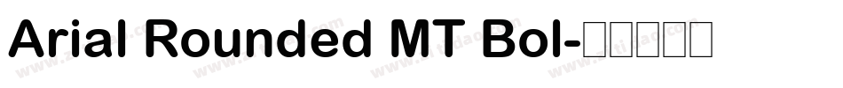 Arial Rounded MT Bol字体转换